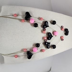 Betsey Johnson Multi Strand Beaded Necklace